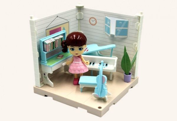 Дом моей мечты Funky Toys Музыкальная комната с куклой FT3104 
