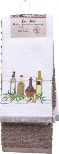 Набір рушників кухонних La Nuit Fiesta 2 шт. 40x60 см La Nuit білий-кольоровий 
