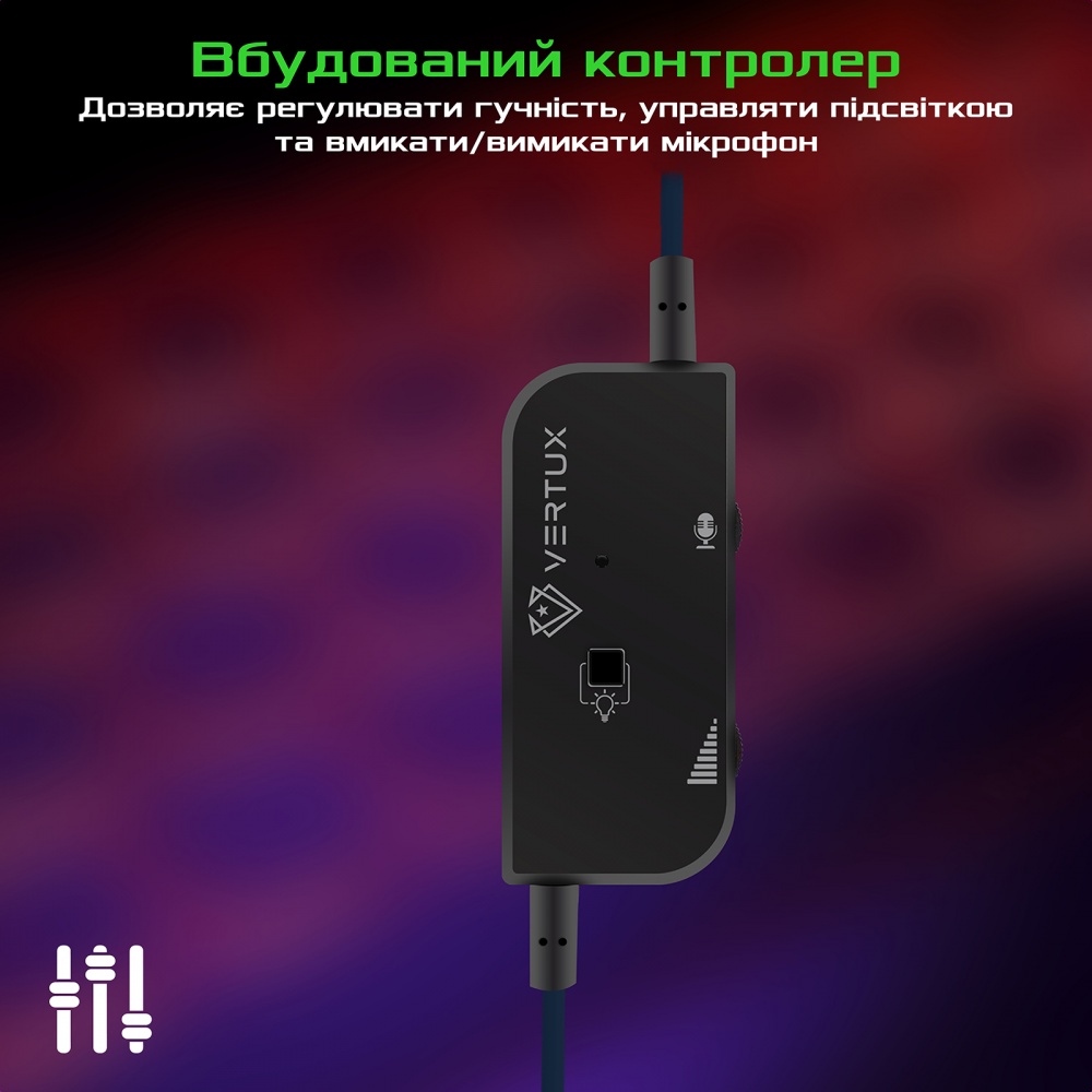 Гарнітура ігрова Vertux Tokyo blue (tokyo.blue)