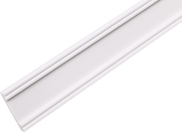 Плінтус King Floor JX01-W білий 2000x66x14 мм 