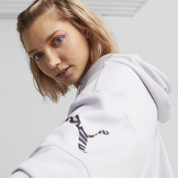 Джемпер Puma PUMA POWER NOVA SHINE COLORBLOCK HOODIE TR 67444668 р. XS блакитний