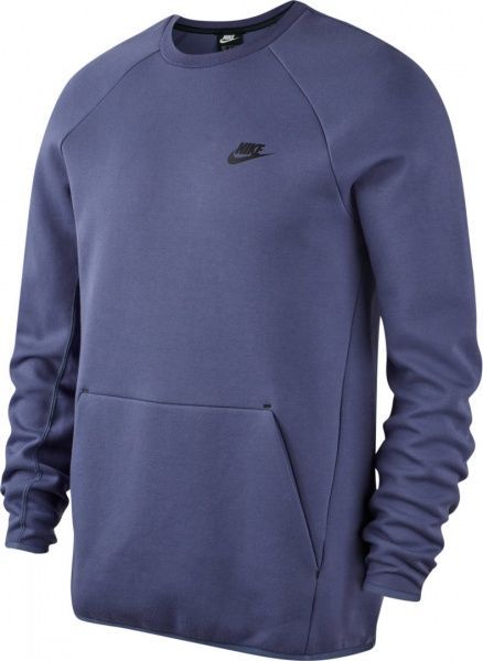 Світшот Nike M NSW TCH FLC CRW LS 928471-557 р. 2XL фіолетовий