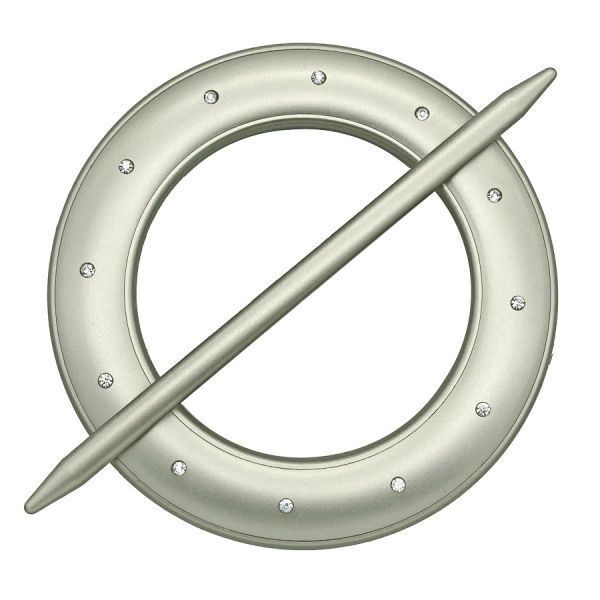 Декор Круг со стразами d150 мм сатин С002-7 MISLT