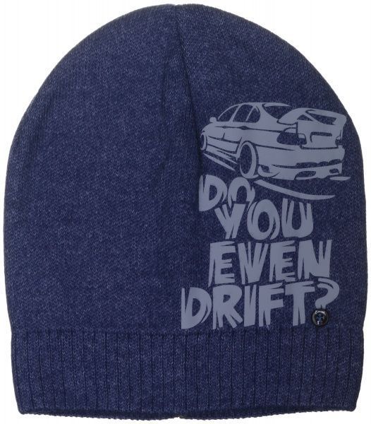 Шапочка детская для мальчика Kraft+ 2377 р.52-54 синий меланж 