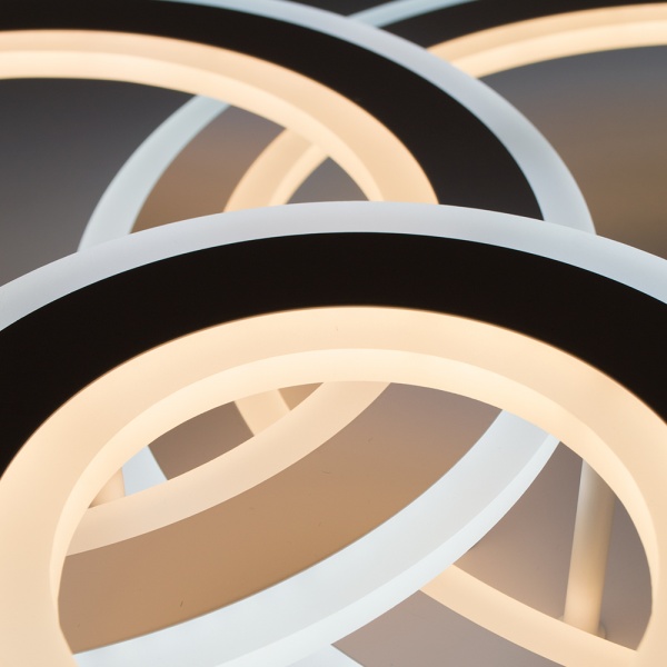 Люстра світлодіодна Luminaria R700/600 108 Вт білий матовий TRIPLEX ROUND 108W R 