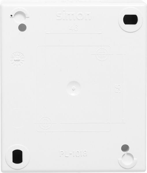 Выключатель двухклавишный Simon Aquarius без подсветки 10 А 250В белый AQW5/11