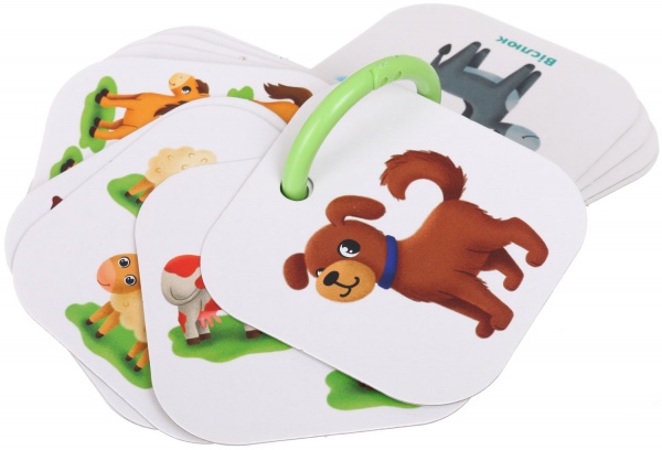 Розвивальна гра Vladi Toys Картки на кільці Лічба. Ферма VT2000-04