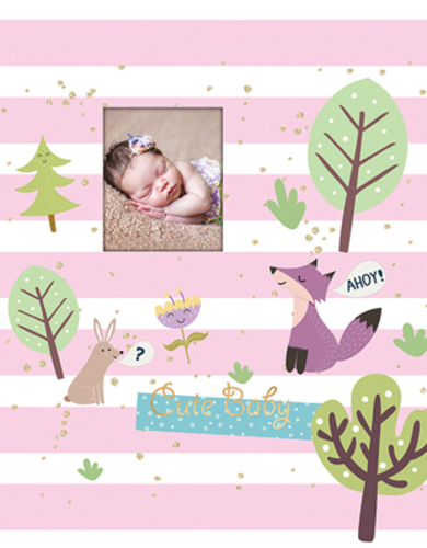 Фотоальбом UFO на 20 листов S22x32 Pink fox