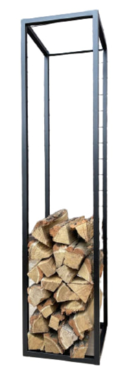 Стеллаж металлический черный 1500x300x300 мм металл полка 1 шт. краска 