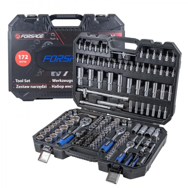 Набор головок и бит Forsage 1/2”(M)x1/4”(M)1/4