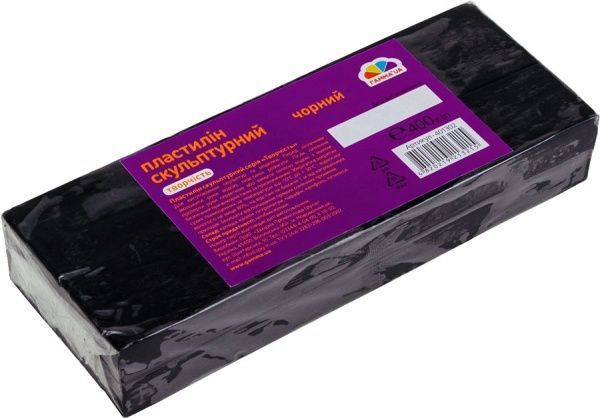 Пластилин Гамма UA Скульптурный черный 331005 400 г 