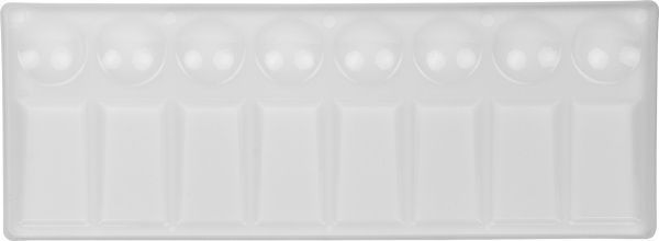 Палітра пластикова прямокутна професійна 11 * 30,5 см DKART & CRAFT