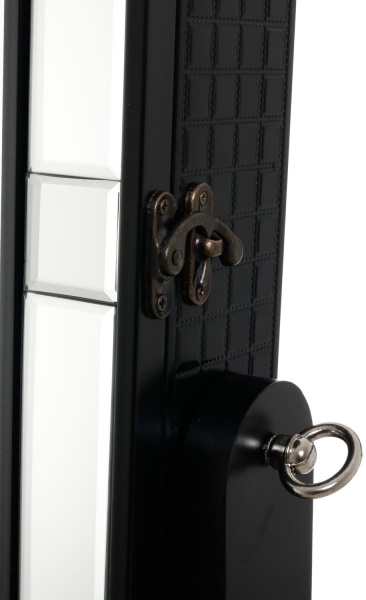 Напольное зеркало с секцией для хранения аксессуаров PS160-A4014 360x1230 мм черный 