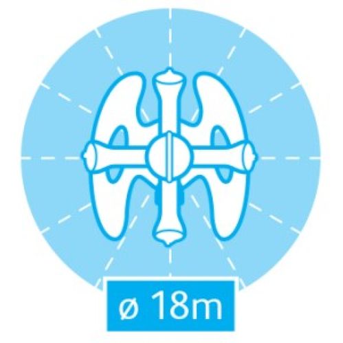 Зрошувач Hozelock круговий 254 м2 Plus