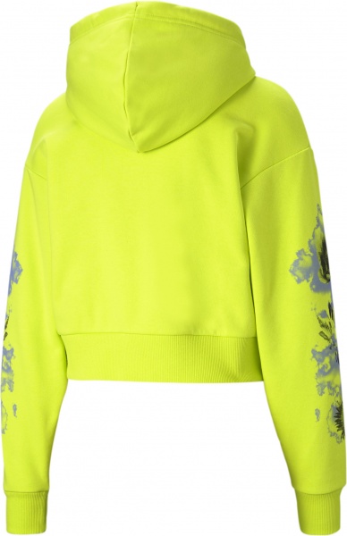 Джемпер Puma Evide Graphic Hoodie 59973229 р. XS салатовий