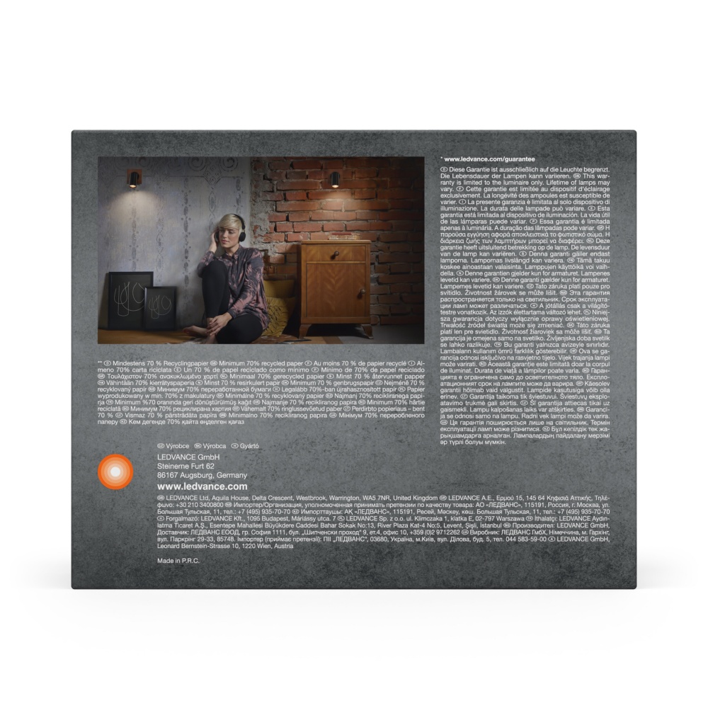 Спот Ledvance Mercury 1x3,4 Вт GU10 чорний