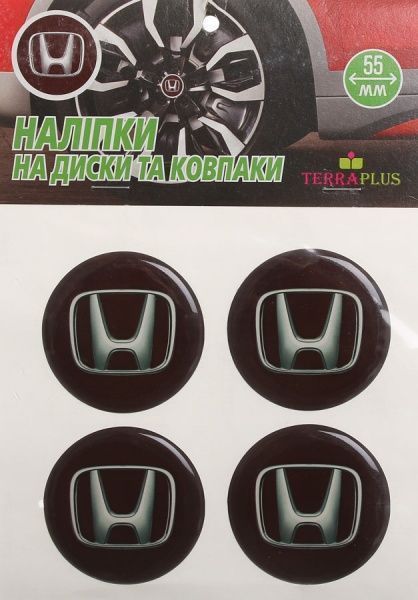 Наліпка TERRAPLUS на ковпаки та диски Honda 55 мм