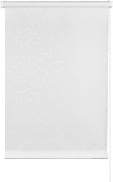 Ролета мини Delfa Жаккард Оливия 43x170 см белая 