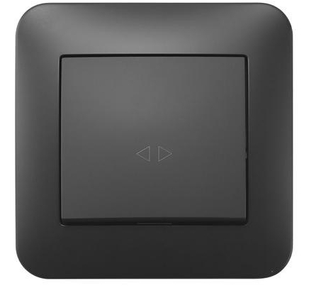 Вимикач перехресний перехресний одноклавішний Hausmark Luno антрацит 709-4242-107