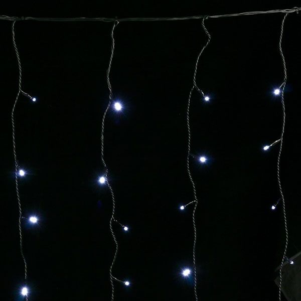 Гирлянда-штора LED 176 ламп 3 м белая