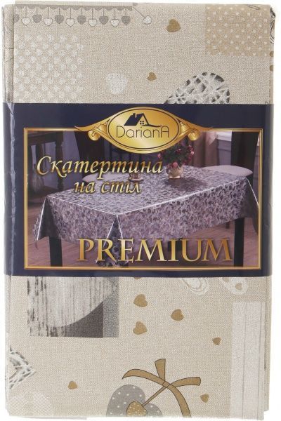 Скатерть Украшения 137x180 см металлик Dariana 