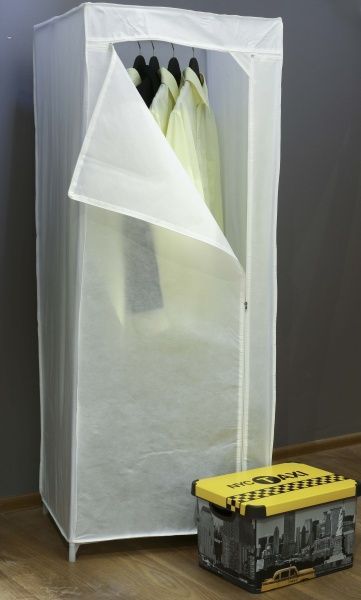 Гардероб текстильний 1500х600х460 мм білий 