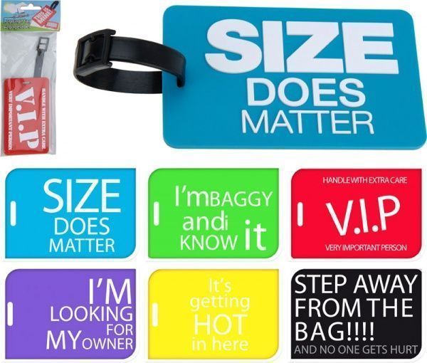 Бирка для валізи 6,8х10,4 см колір в асортименті 