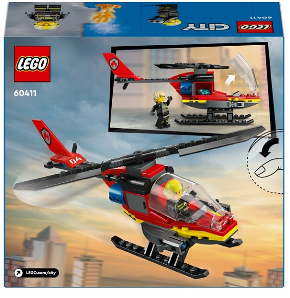Конструктор LEGO City Пожарный спасательный вертолет 60411