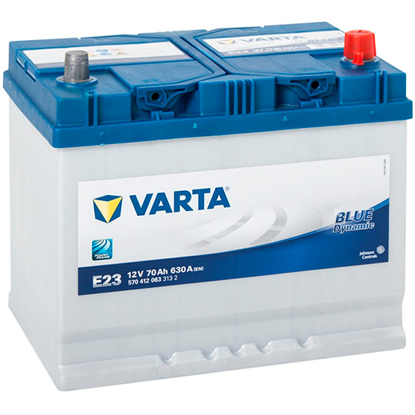Акумулятор автомобільний Varta E23 70А 12 B 570412063 «+» праворуч