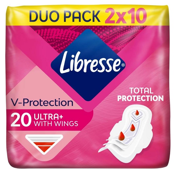 Прокладки гигиенические Libresse Ultra с крылышками 20 шт.