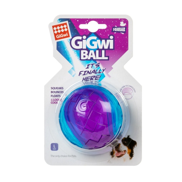 Игрушка для собак GiGwi Мяч с пищалкой BALL 2326