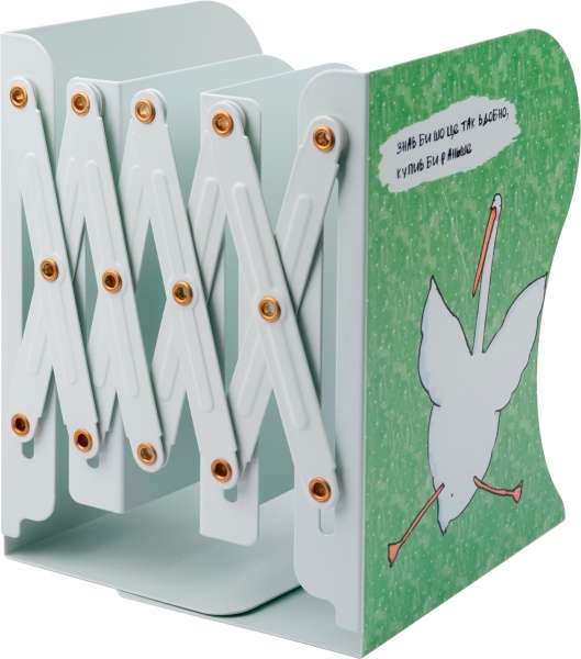 Подставка для книг Гусь раздвижная металл 19х10х15 см YES