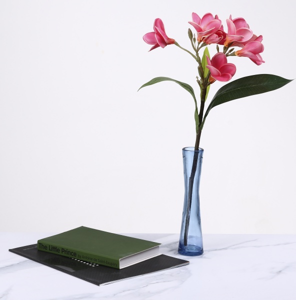 Ваза San Miguel COIN D5 см стекло 30 см зимняя лазурь 