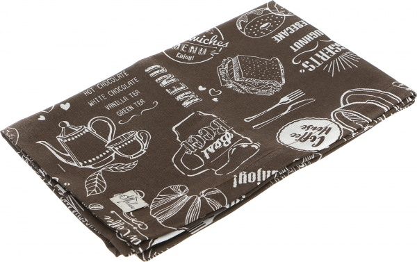 Дорожка Brown Breakfast 40x120 см коричневый Прованс 