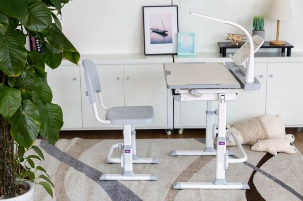 Комплект парта и стул-трансформер FunDesk Disa Grey