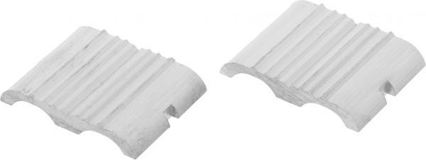 Комплект окончаний для профиля с ПВХ-вставкой 2 шт. Mada 34x25 мм 
