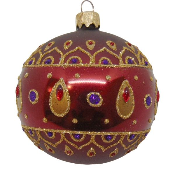 Куля новорічна d80 східна 9509/30833 