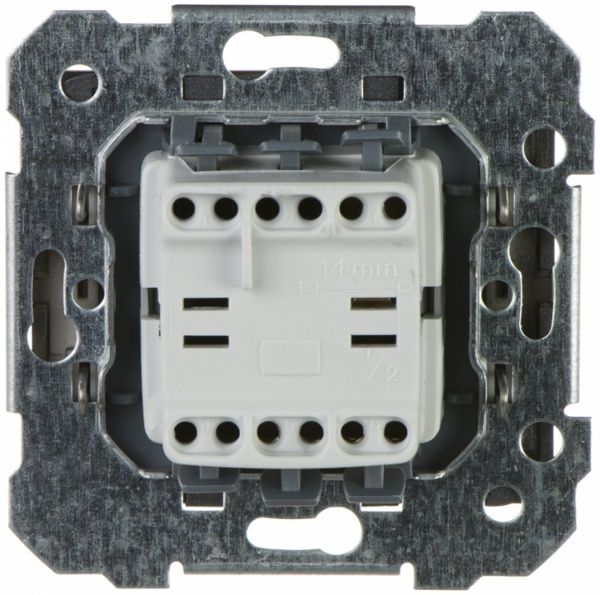 Выключатель проходной одноклавишный Siemens Iris без подсветки 16 А 250В IP20 сталь нептун 18506 AN