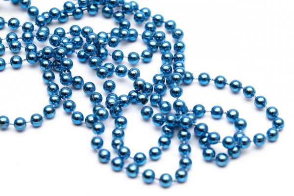 Намисто для ялинки синє 6 мм х 15 м 890124