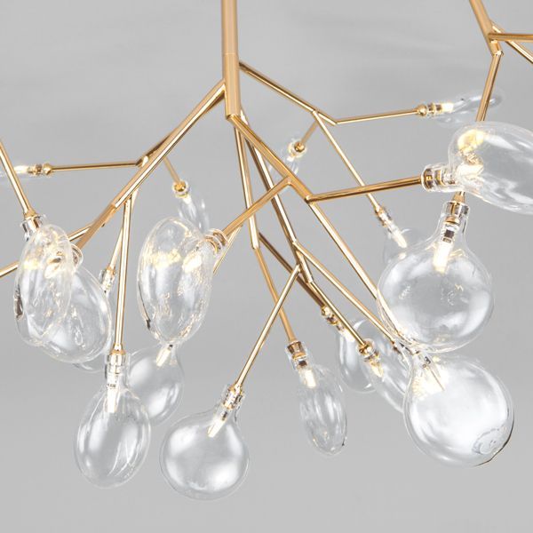 Люстра стельова Strotskis Lamella 566 36x3 Вт G4 золото 