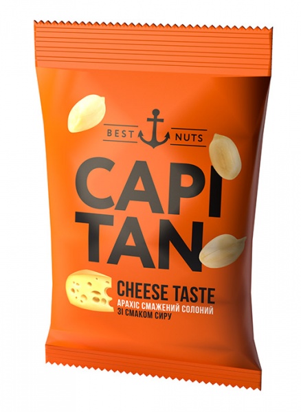 Арахис CAPITAN жареный соленый со вкусом сыра 70 г