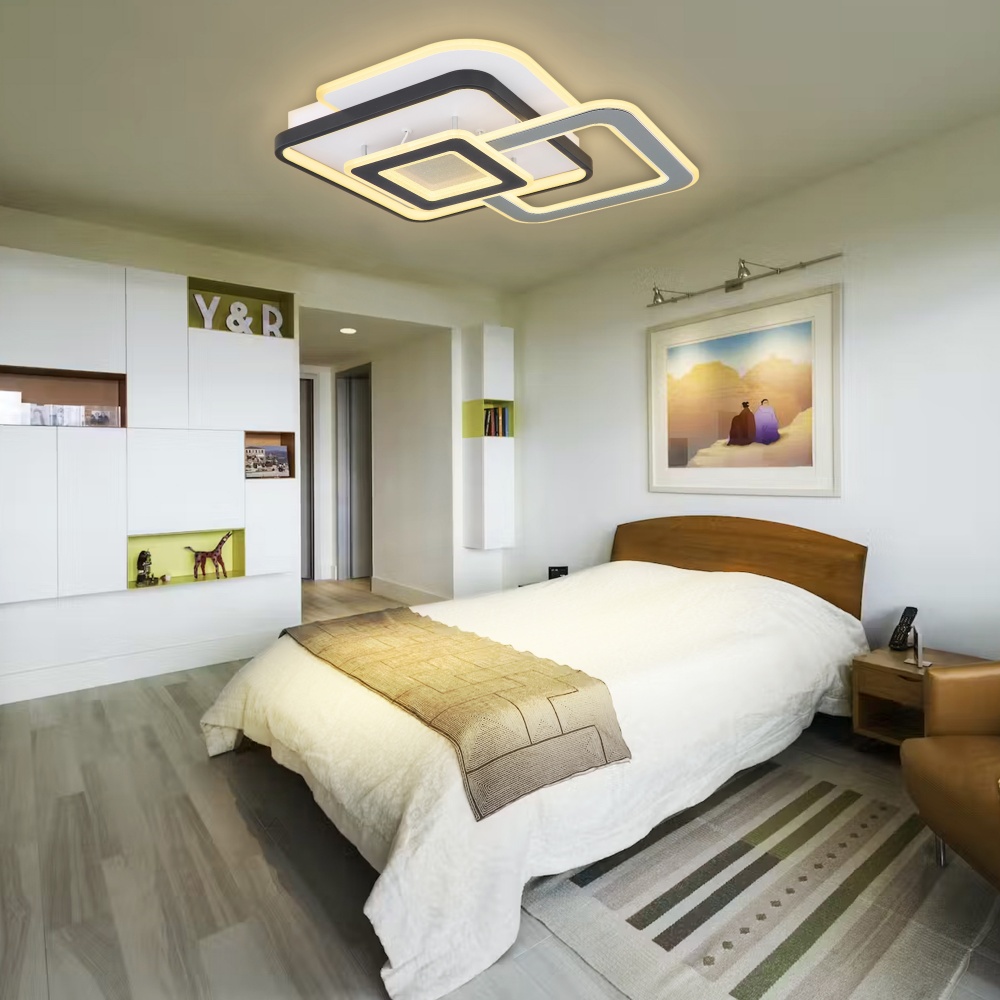 Люстра стельова Miorro LED Mare з пультом ДУ та APP 3x106 Вт LED-модуль білий 51-313-008