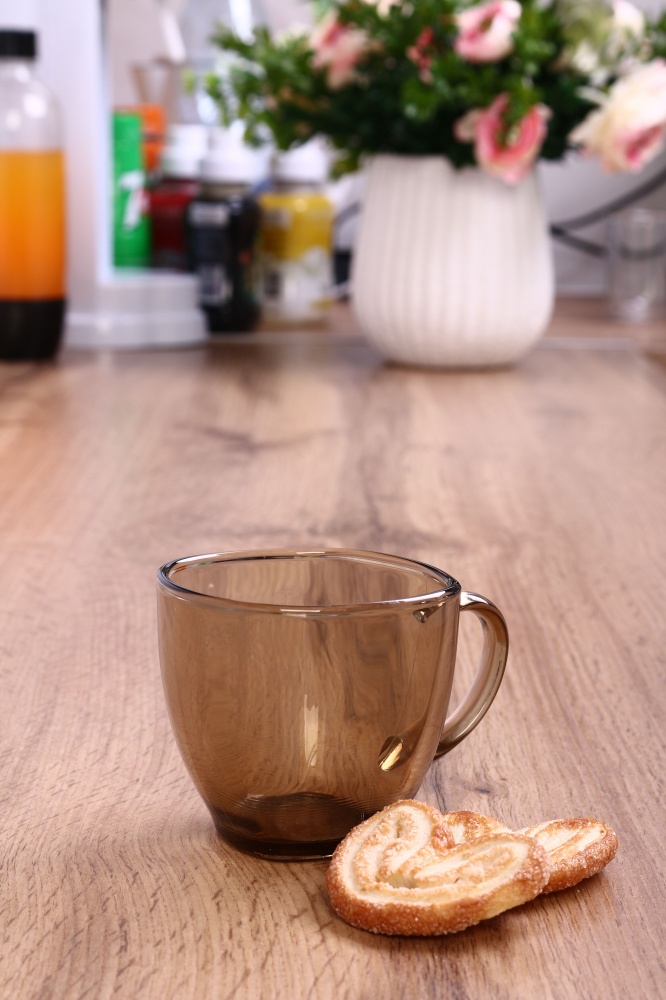 Чашка Гута 220 мл КВ Quadra дымчатая