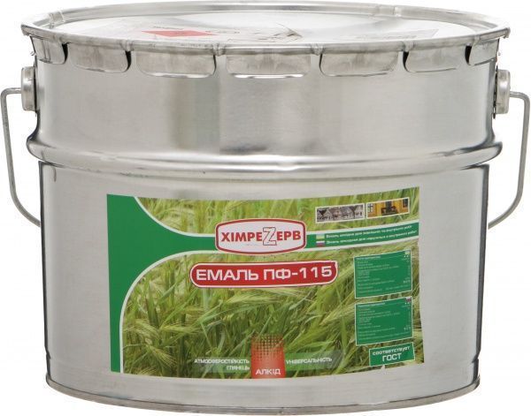 Эмаль ХимреZерв алкидная ПФ-115 белый глянец 8,8л 12кг