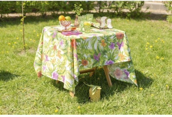 Скатерть Kolibri 136x180 см разноцветный Прованс 
