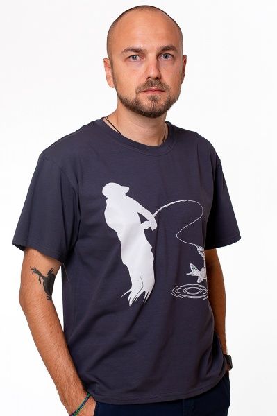 Футболка с коротким рукавом KOSTA 0204-4 р. 2XL (52) сіра р. XXL серый 