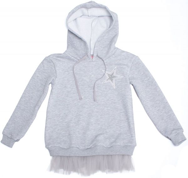 Туника для девочек Sasha р.140 серый 4493/1 