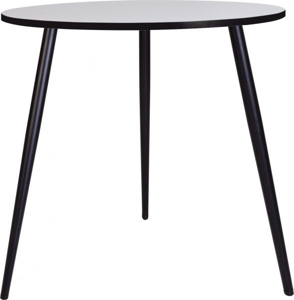 Стіл обідній Nowy Styl MODERN LITE BLACK (18) D800 білий/чорний 