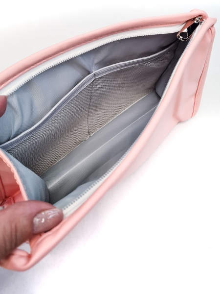 Косметичка классическая 24х14х8 см розовый