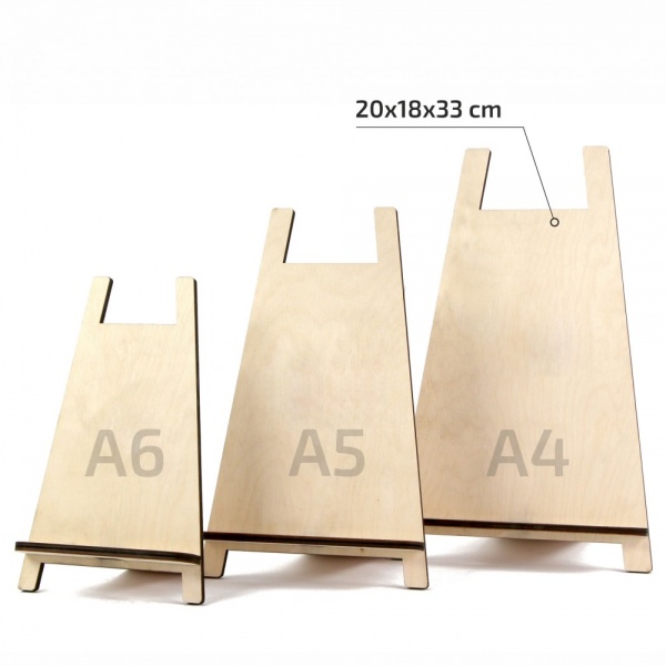 Мольберт настольный сувенирный А4 500141303 Rosa Studio 20х18х33 см